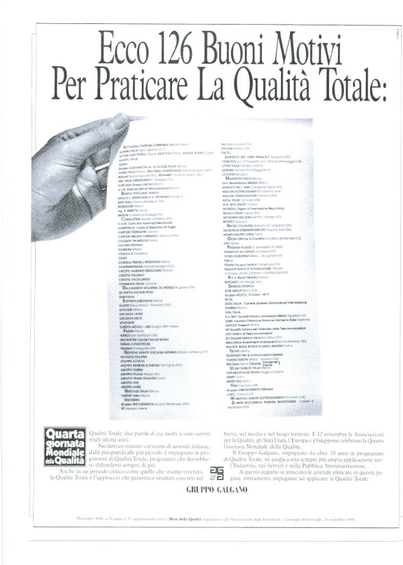 Campagna Nazionale Qualità 1992