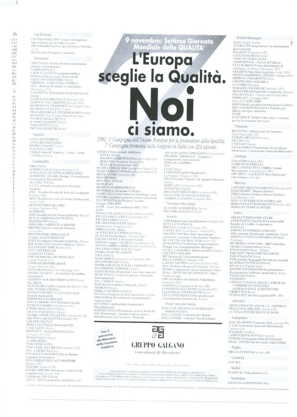 Campagna Nazionale Qualità 1995