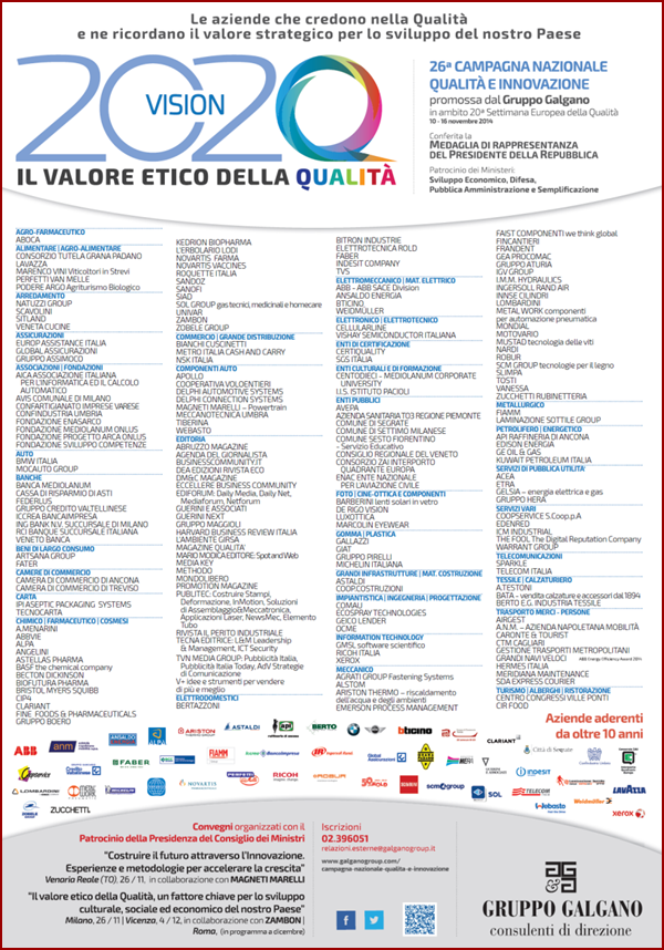 Campagna Nazionale Qualità 2014