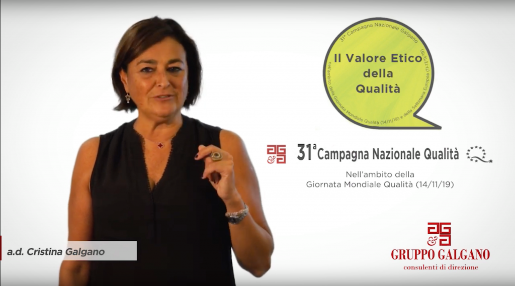 Mariacristina Galgano presenta la 31a Campagna Nazionale Qualità 